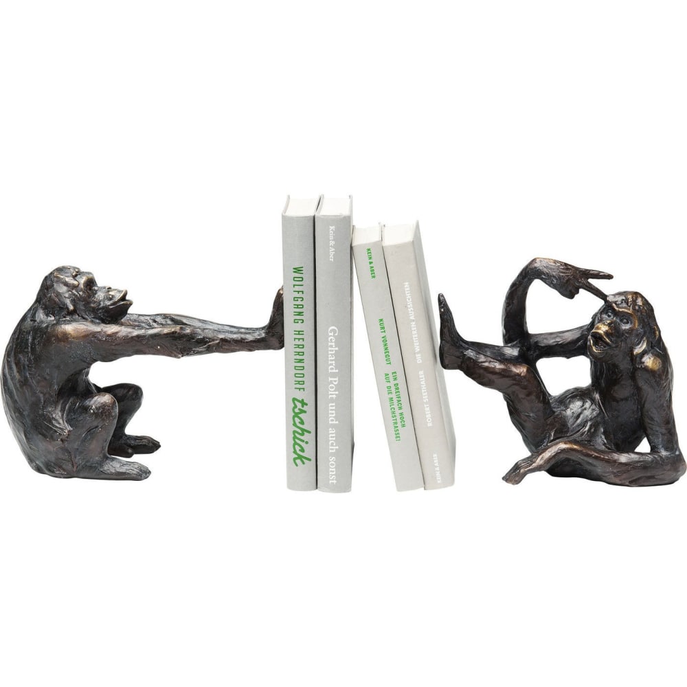 Serre-livres singes en