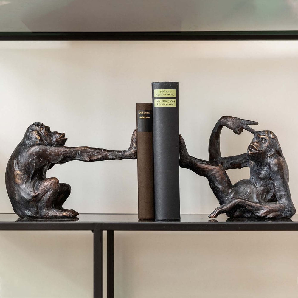Serre-livres singes en polyrésine - Maisons du Monde