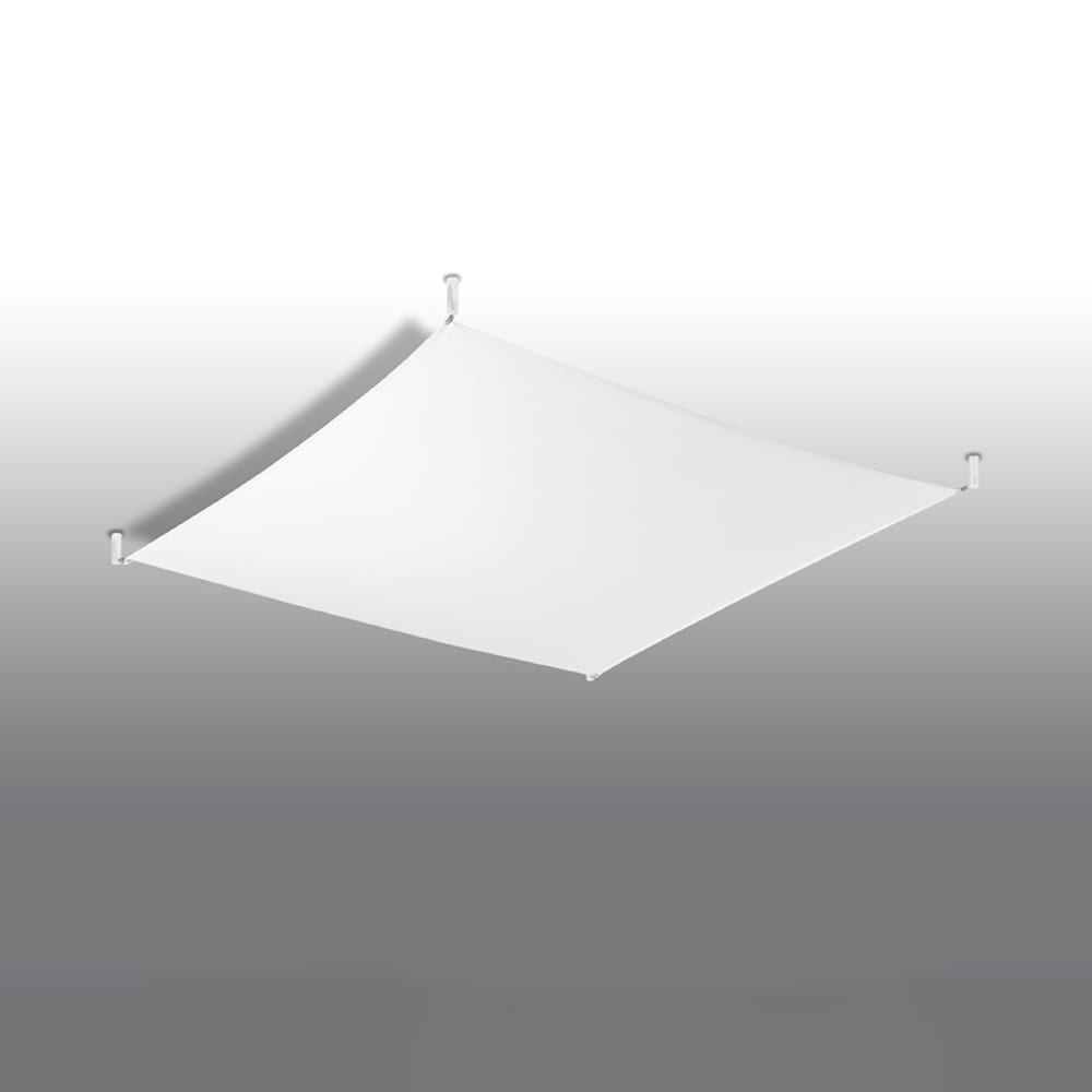 Plafonnier Tissu Blanc G13 4 Luna — vue 3