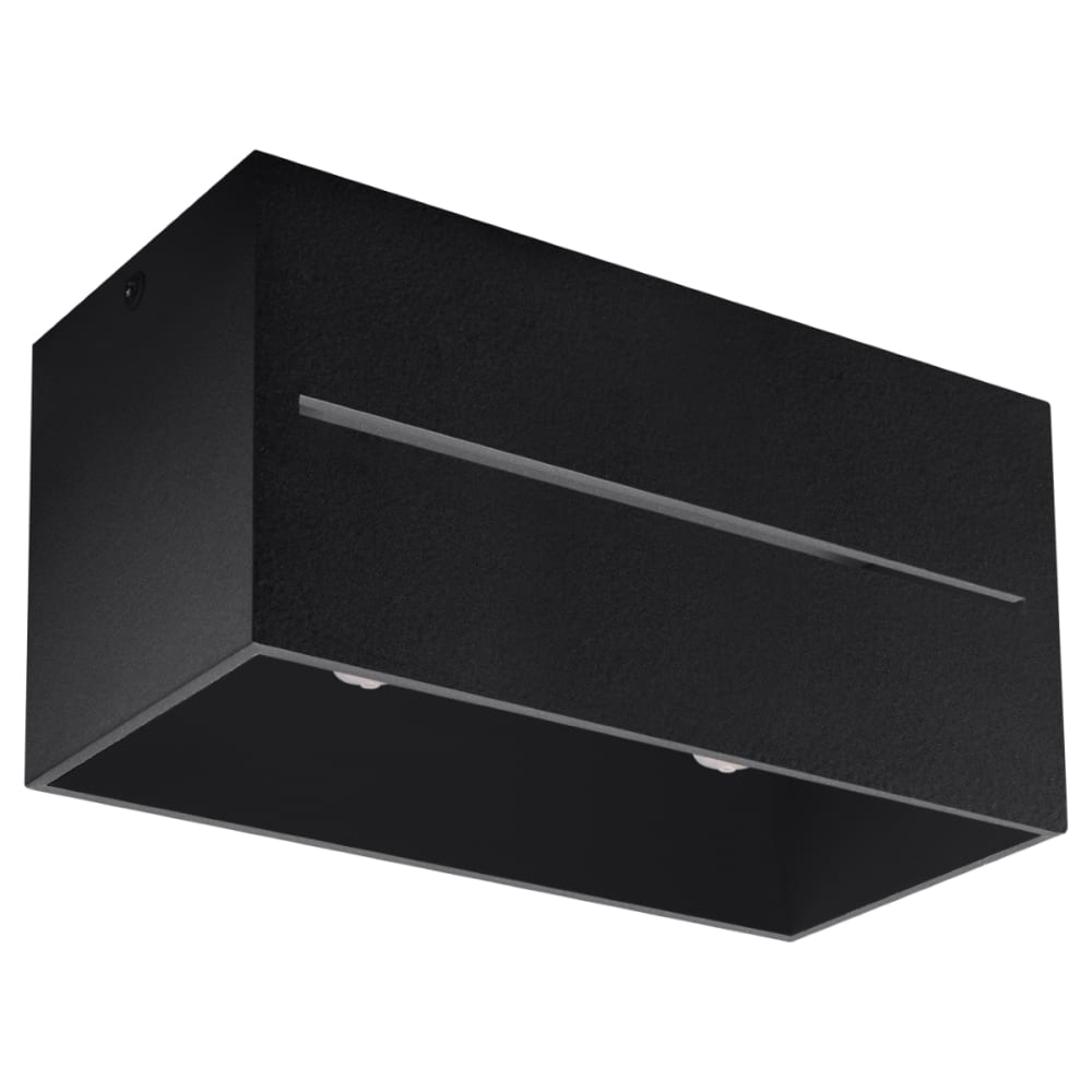 Sollux Lighting Deckenlampen aus Aluminium in Schwarz style classic chic Schwarz Aluminium