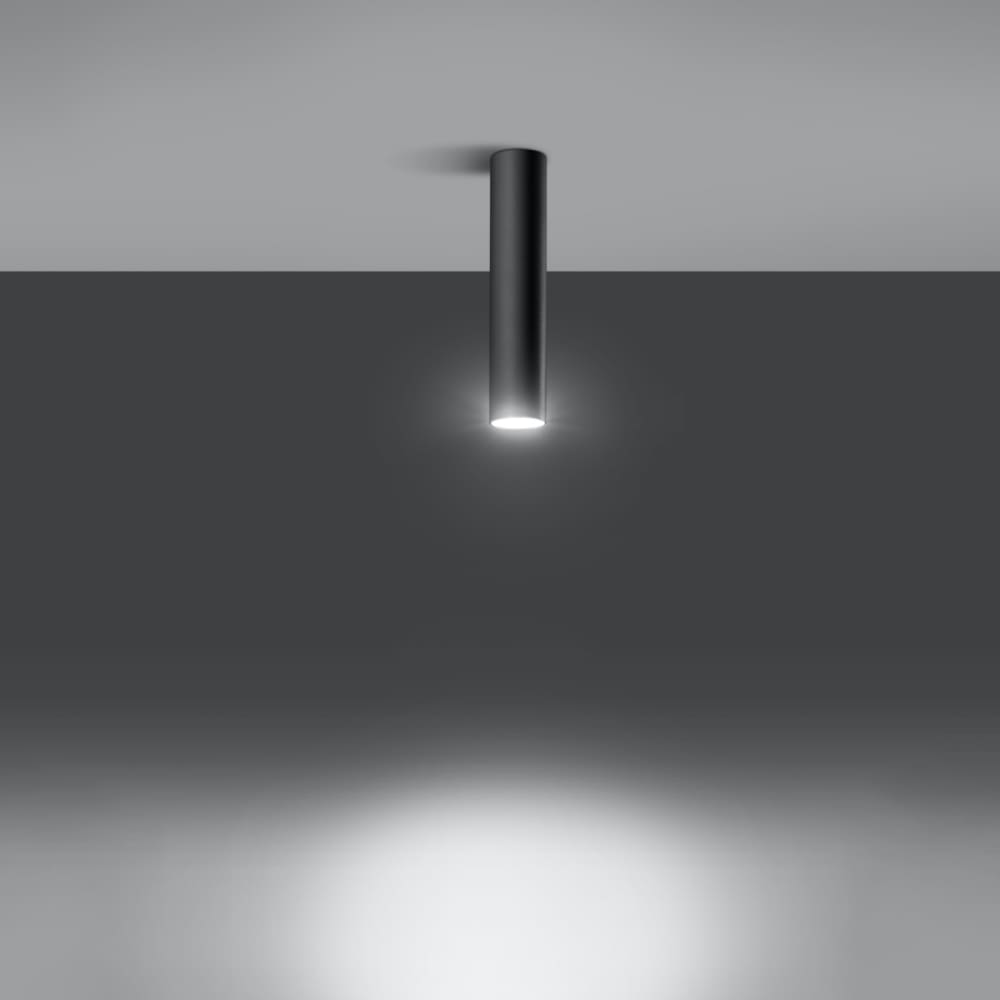 Plafonnier Acier Noir GU10 1 Lagos 30 — vue 4