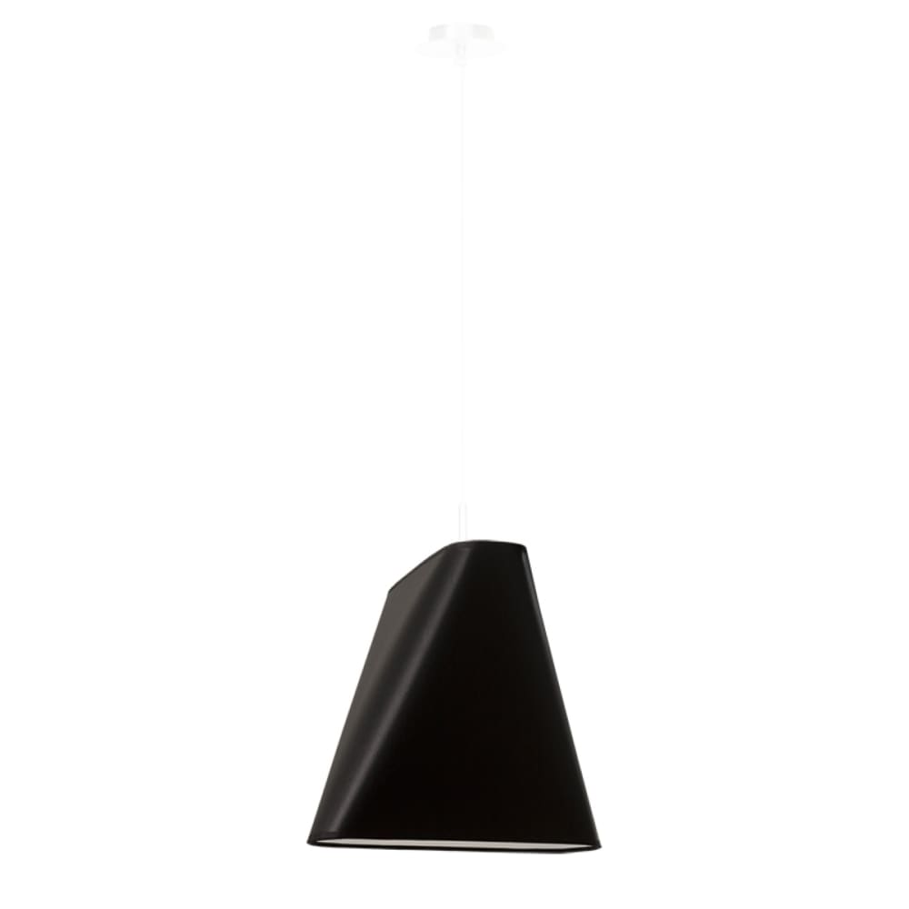 Sollux Lighting Hängelampe aus Stoff, Stahl, Höhe 128 cm, schwarz style modern - Stoff
