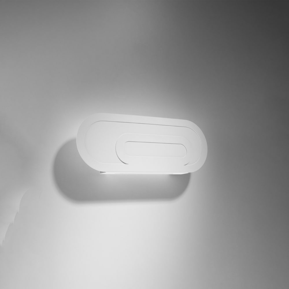 Lámpara de pared blanco acero/pvc alt. 15 cm - Maisons du Monde