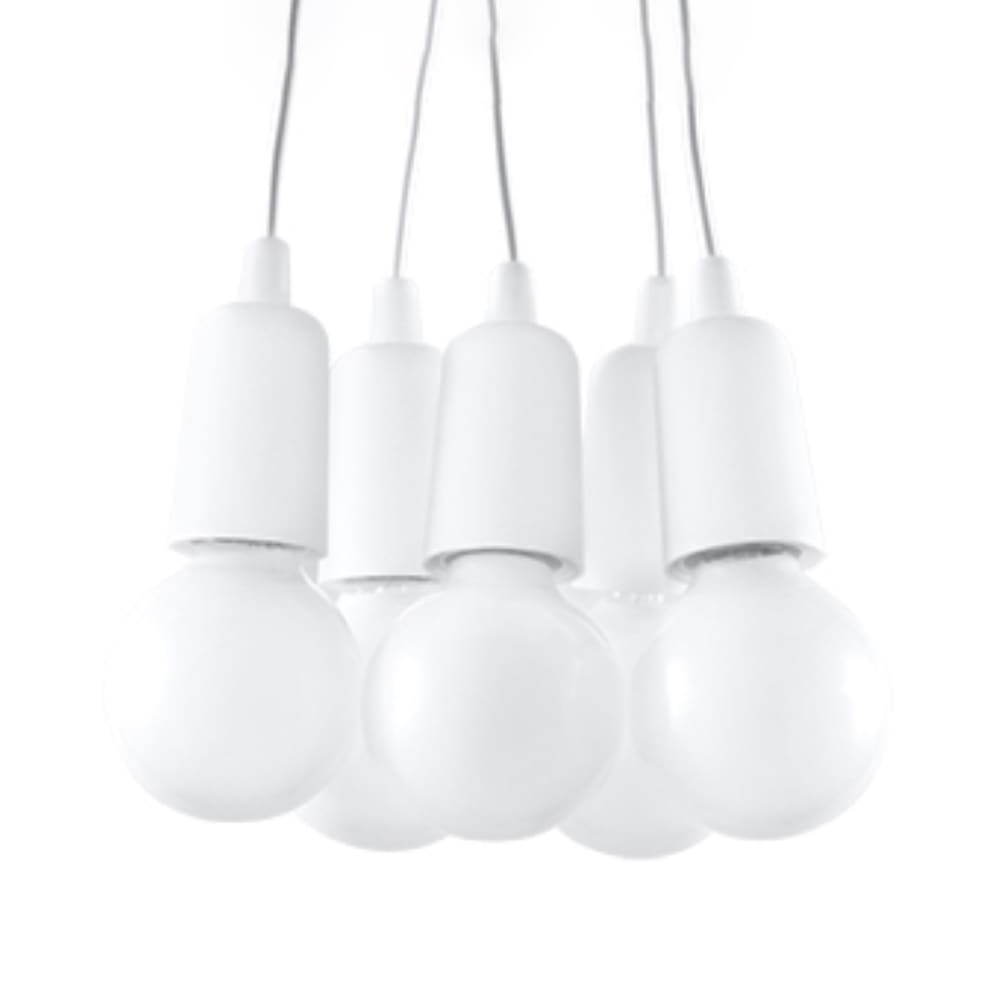 Suspension en acrylique, blanc L: 25cm