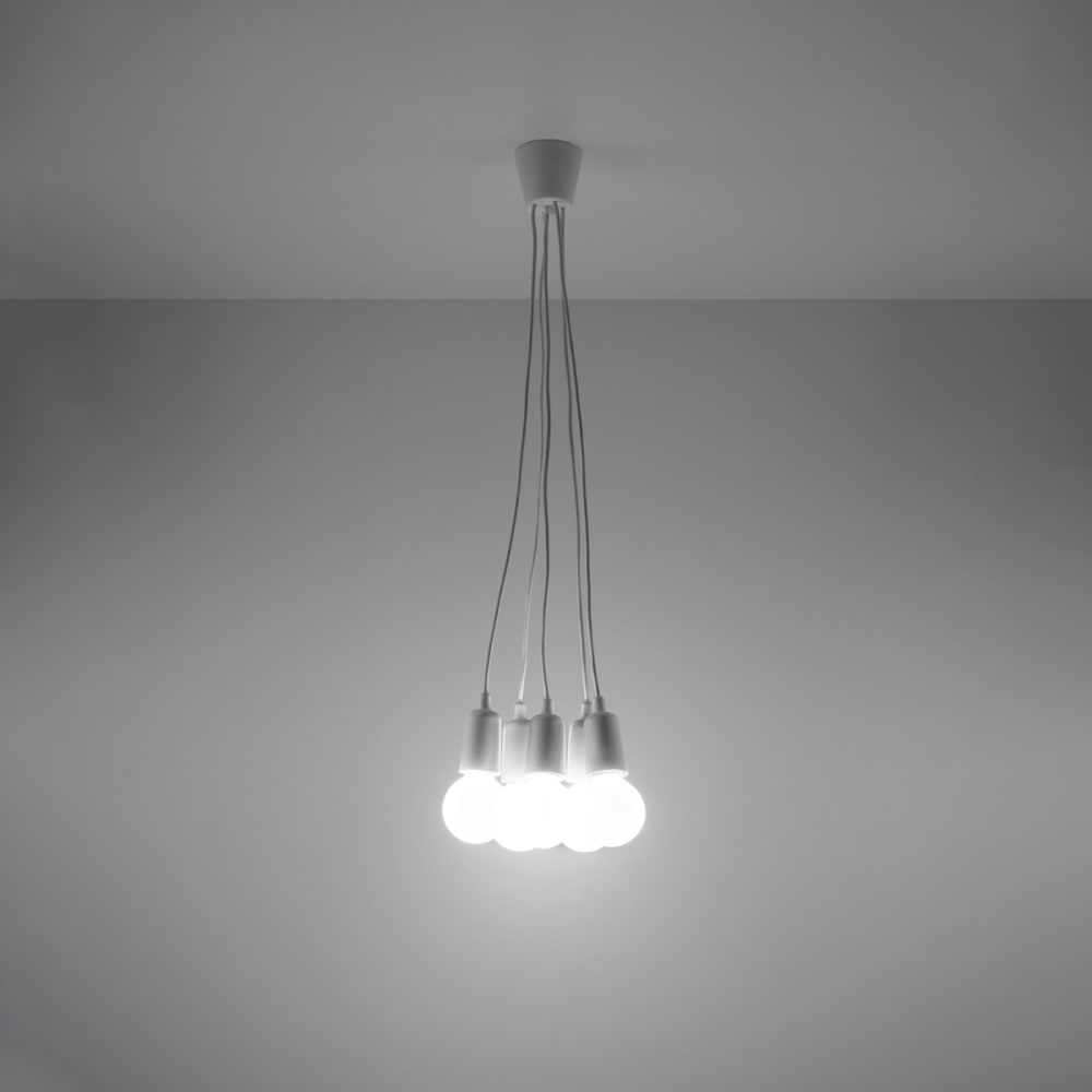 Suspension en acrylique, blanc L: 25cm — vue 4