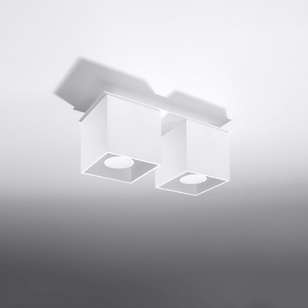 Lampada a soffitto bianca alluminio - Sollux Lighting