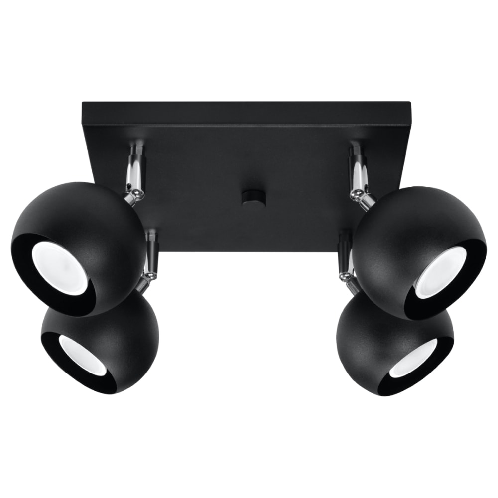 Sollux Lighting Deckenlampen aus Stahl in Schwarz style classic chic Schwarz Stahl