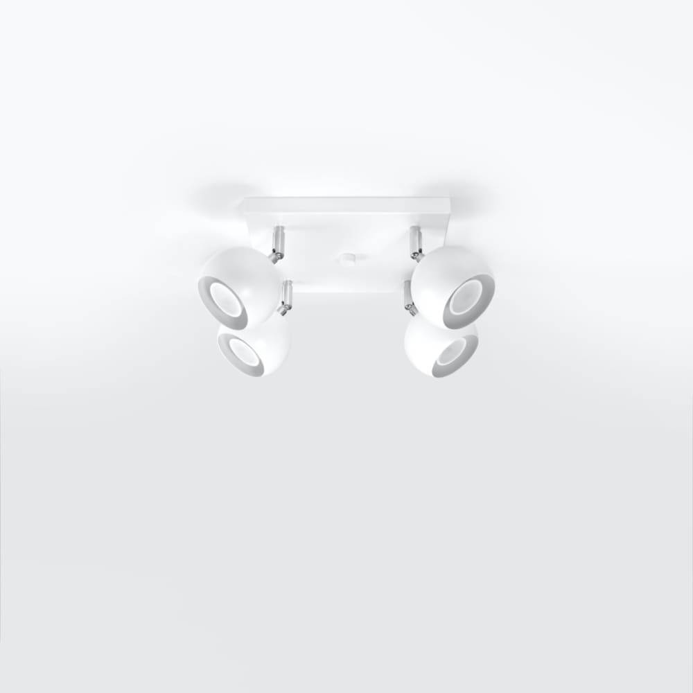 Lámpara de techo blanco acero alt. 16 cm - Maisons du Monde
