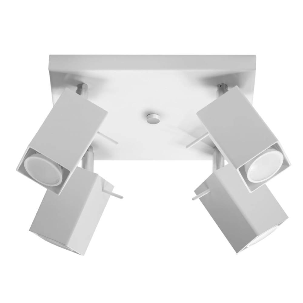 Lámpara de techo blanco acero alt. 16 cm