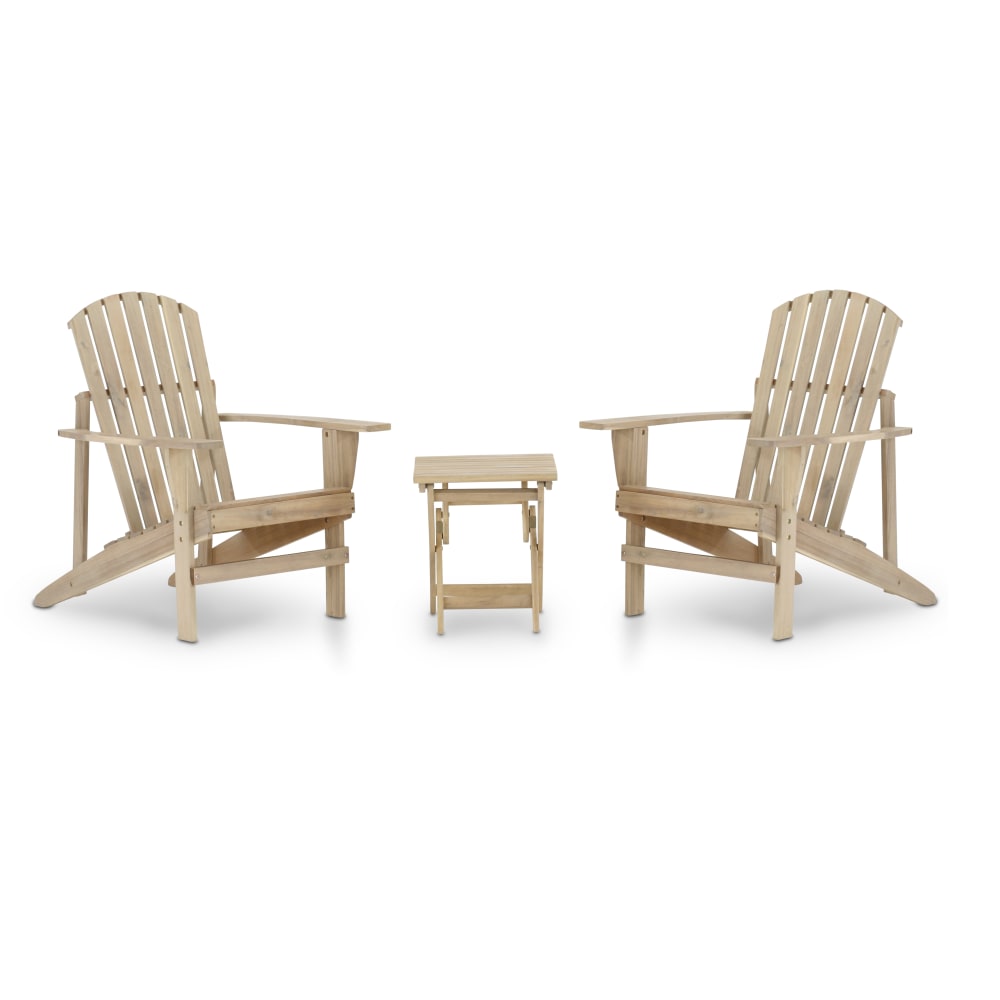 Ensemble de jardin 2 chaises américaines et table d’appoint 40x40
