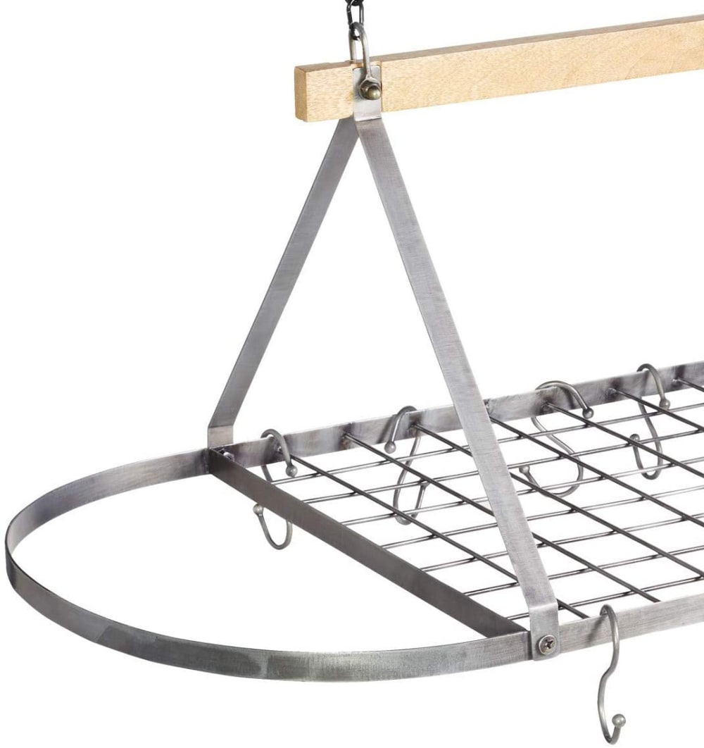 Perchero para colgar ollas y sartenes en hierro plateado - Maisons du Monde