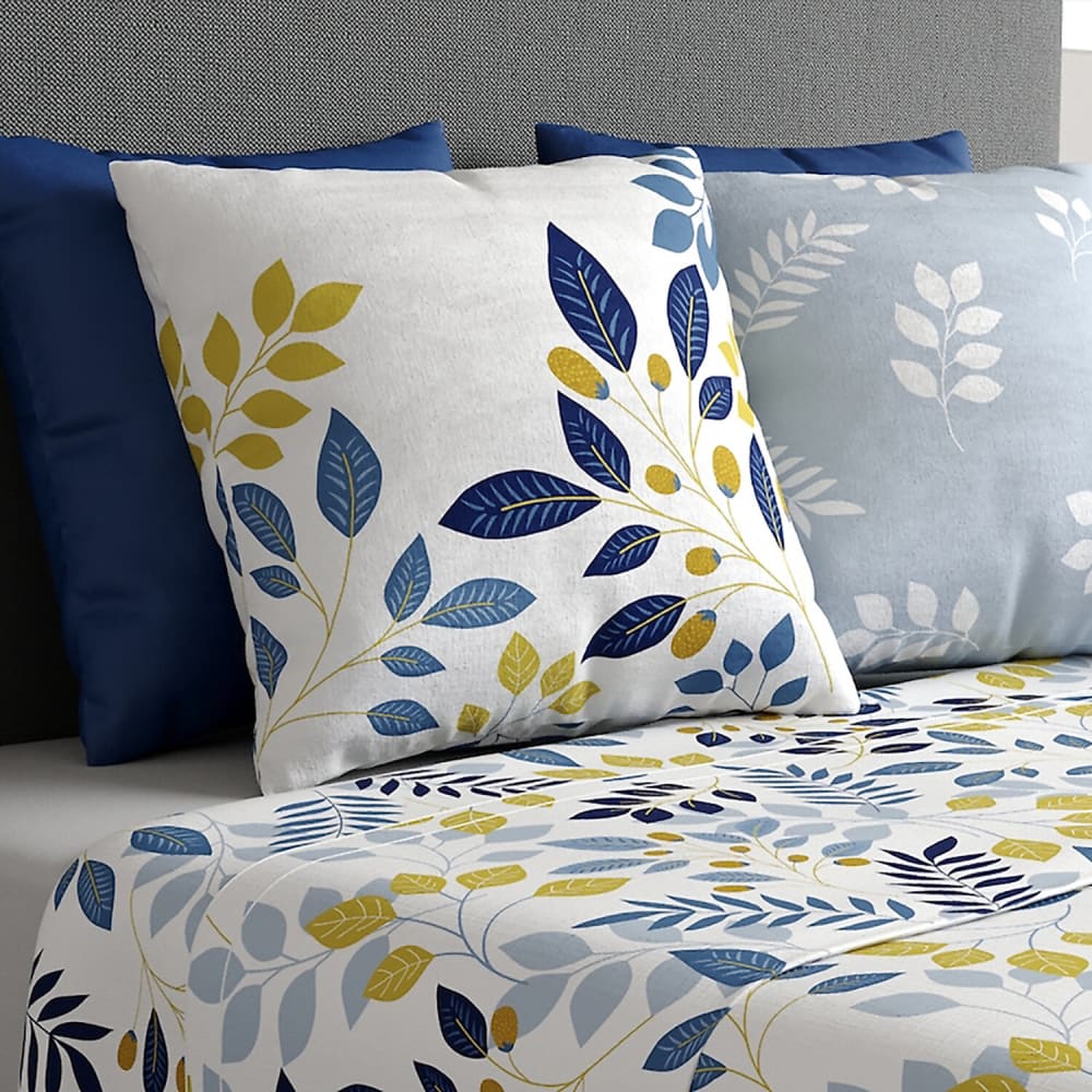 Parure de draps coton imprimée + taie 180x290 cm — vue 3