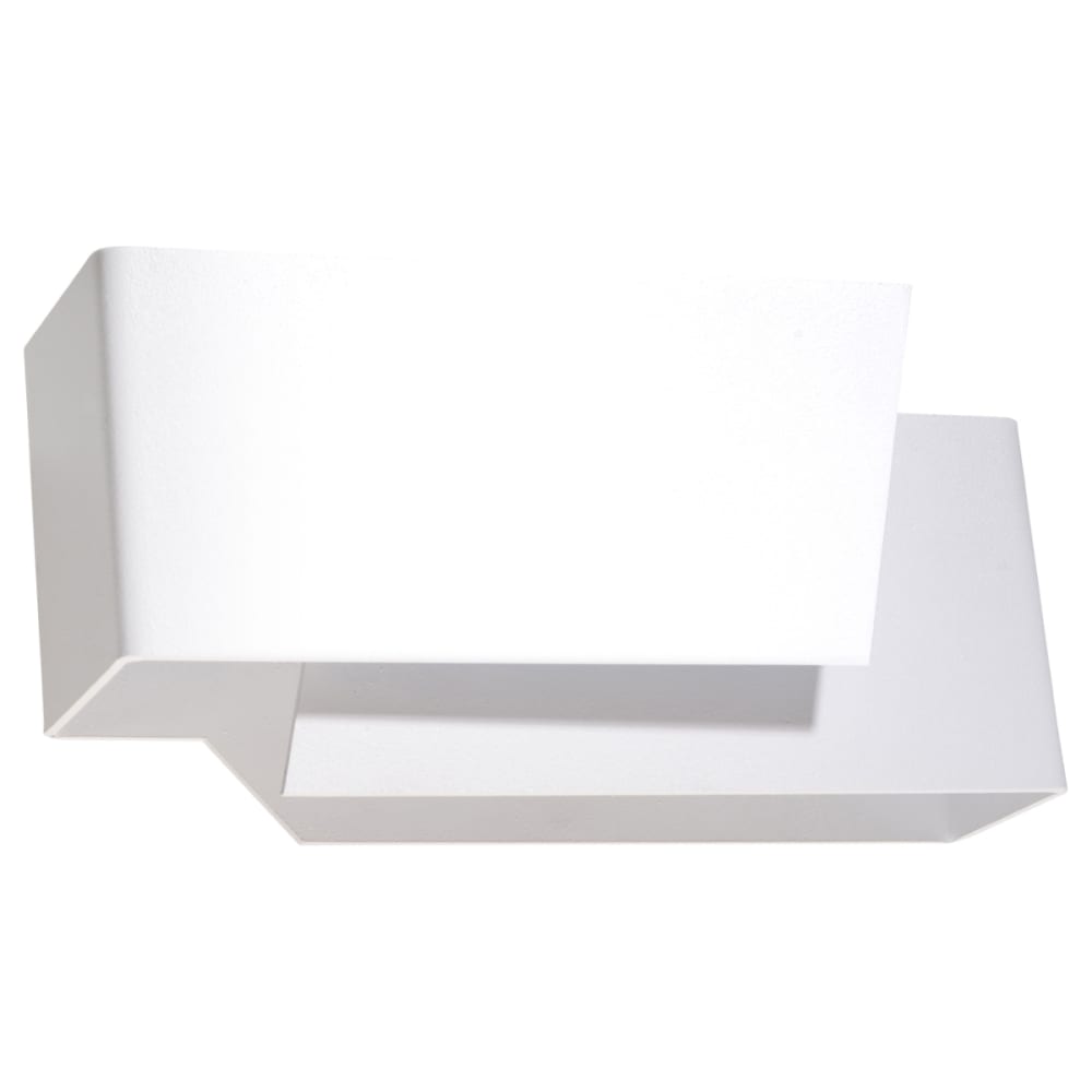Applique acier blanc H 10 cm