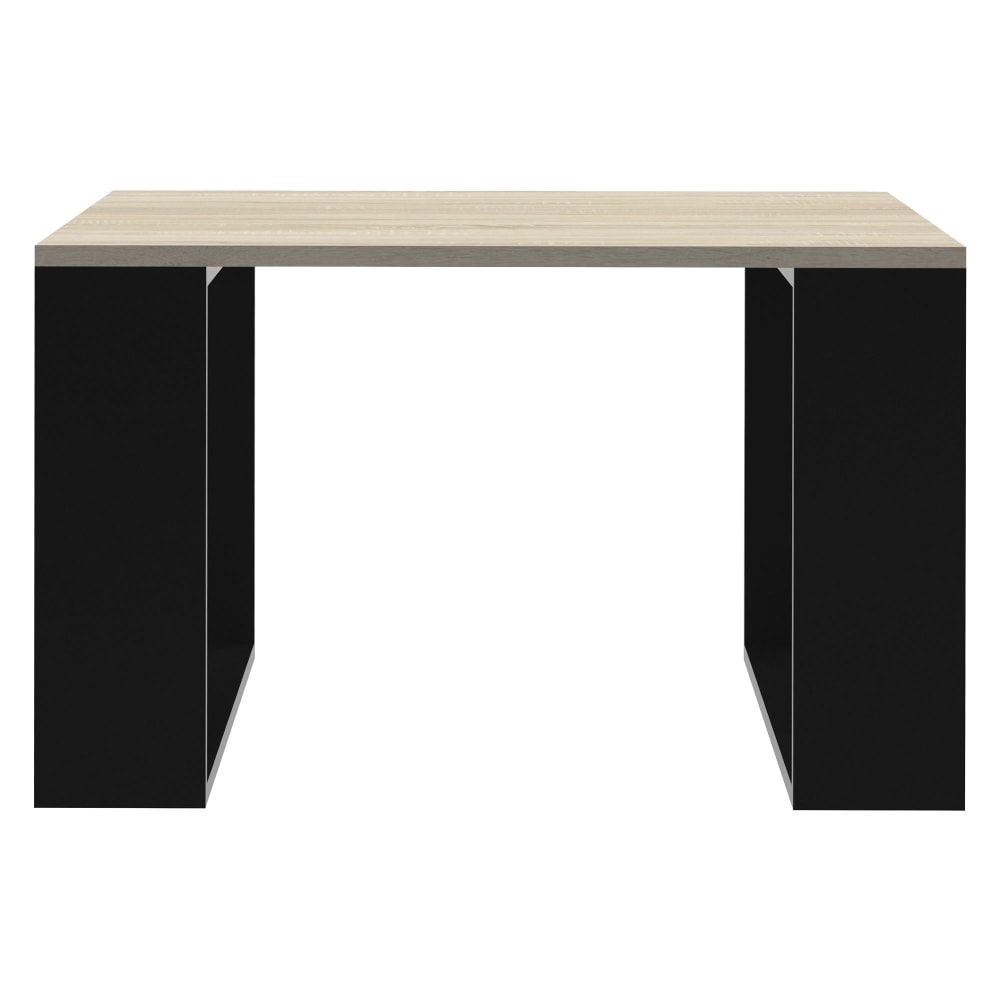 Tavolino salotto quadrato 65 x 65 x 40 cm legno quercia nero