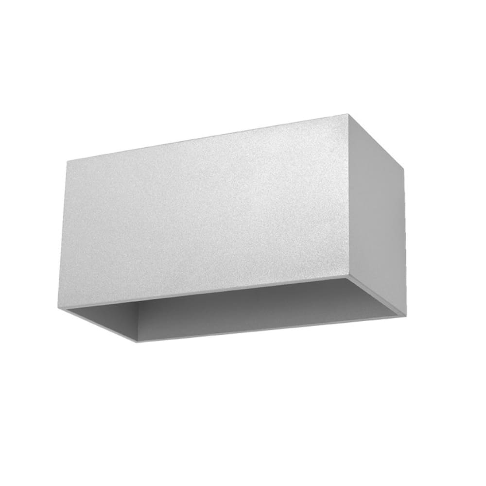 Applique aluminium gris H 10 cm