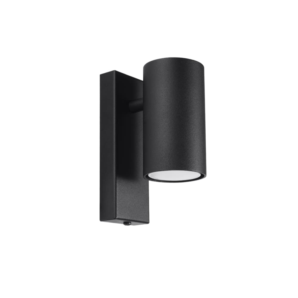 Lampada da parete nera acciaio - Modello Classico chic - Acciaio