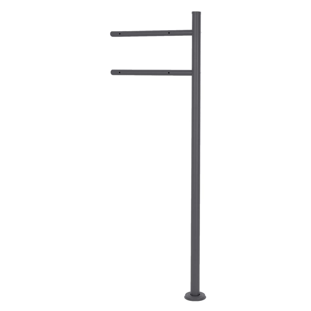 Soporte poste para buzón de pedestal acero altura 120 cm antracita - Maisons du Monde