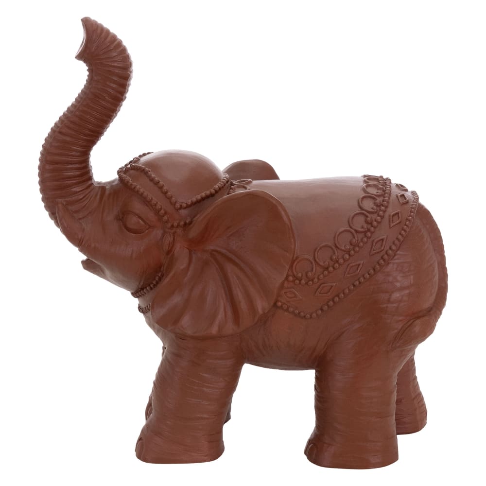 Figura de elefante de la suerte 36 x 19 x 39cm marrón, diseño oriental - Maisons du Monde