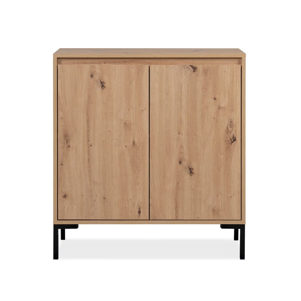 Calicosy Anrichte mit 2 Türen 1 Regal L81 cm - Beige Spanplatte