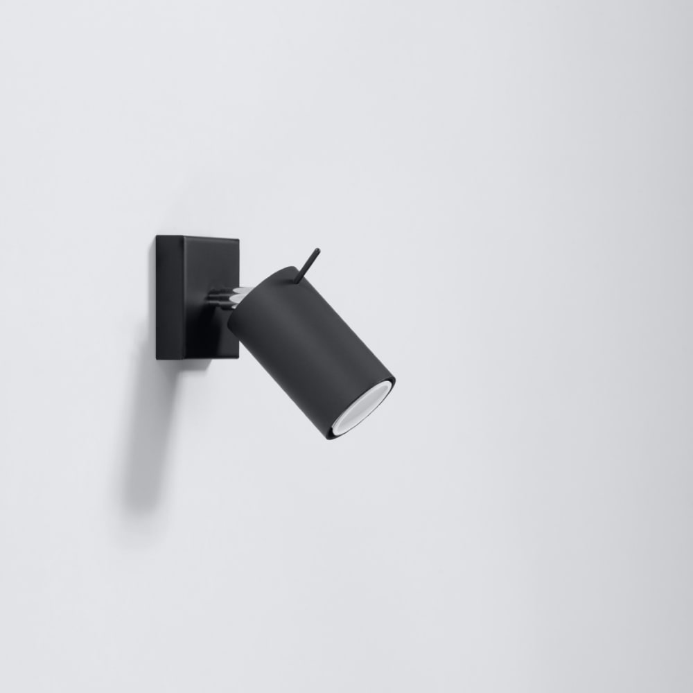 Lámpara de pared negro acero alt. 16 cm - Maisons du Monde