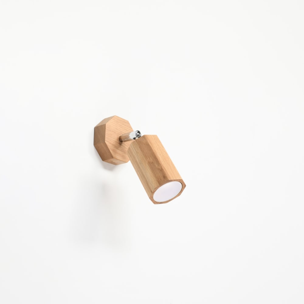 Lámpara de pared roble madera alt. 18 cm - Maisons du Monde