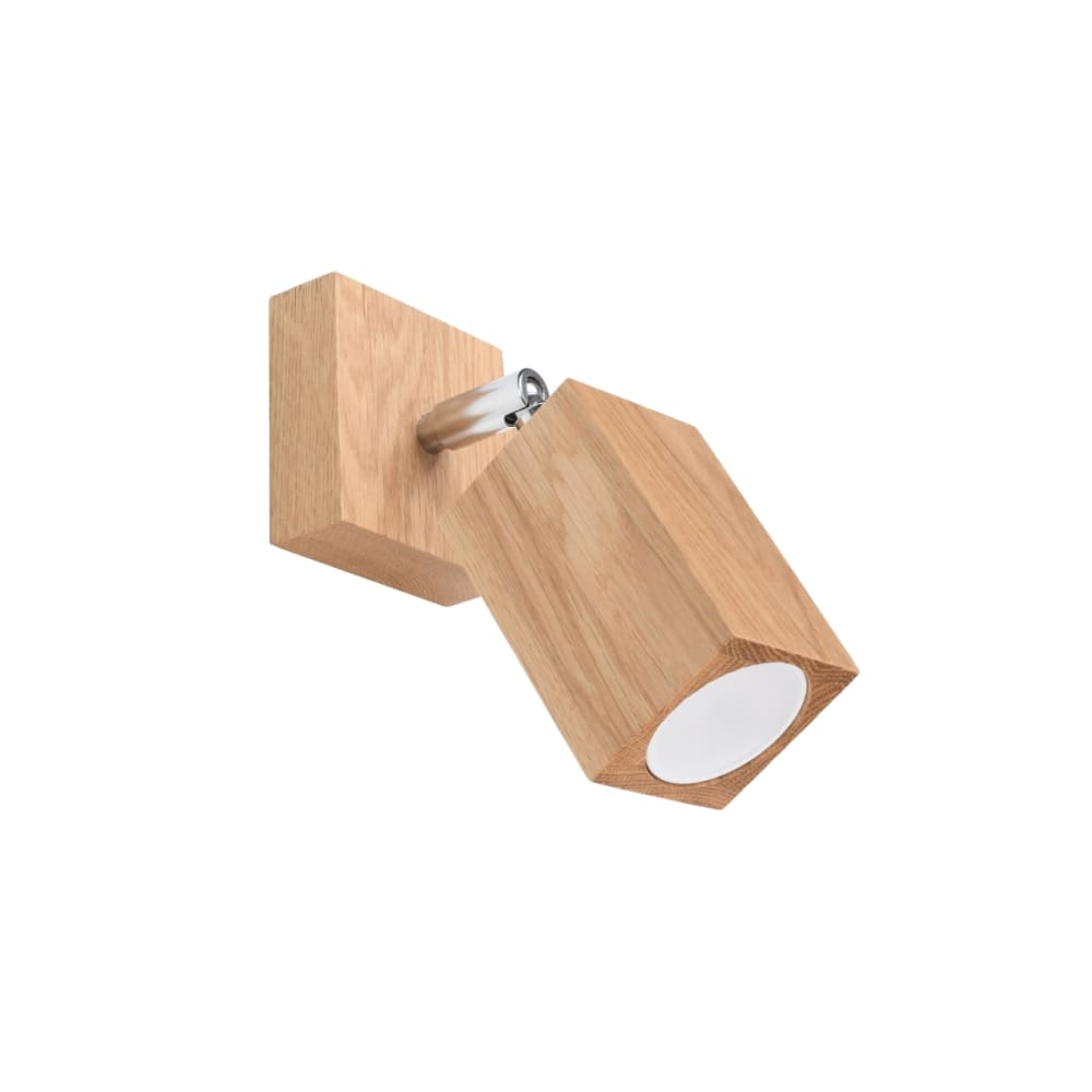 Lampada da parete quercia legno - Modello Classico chic - LEGNO