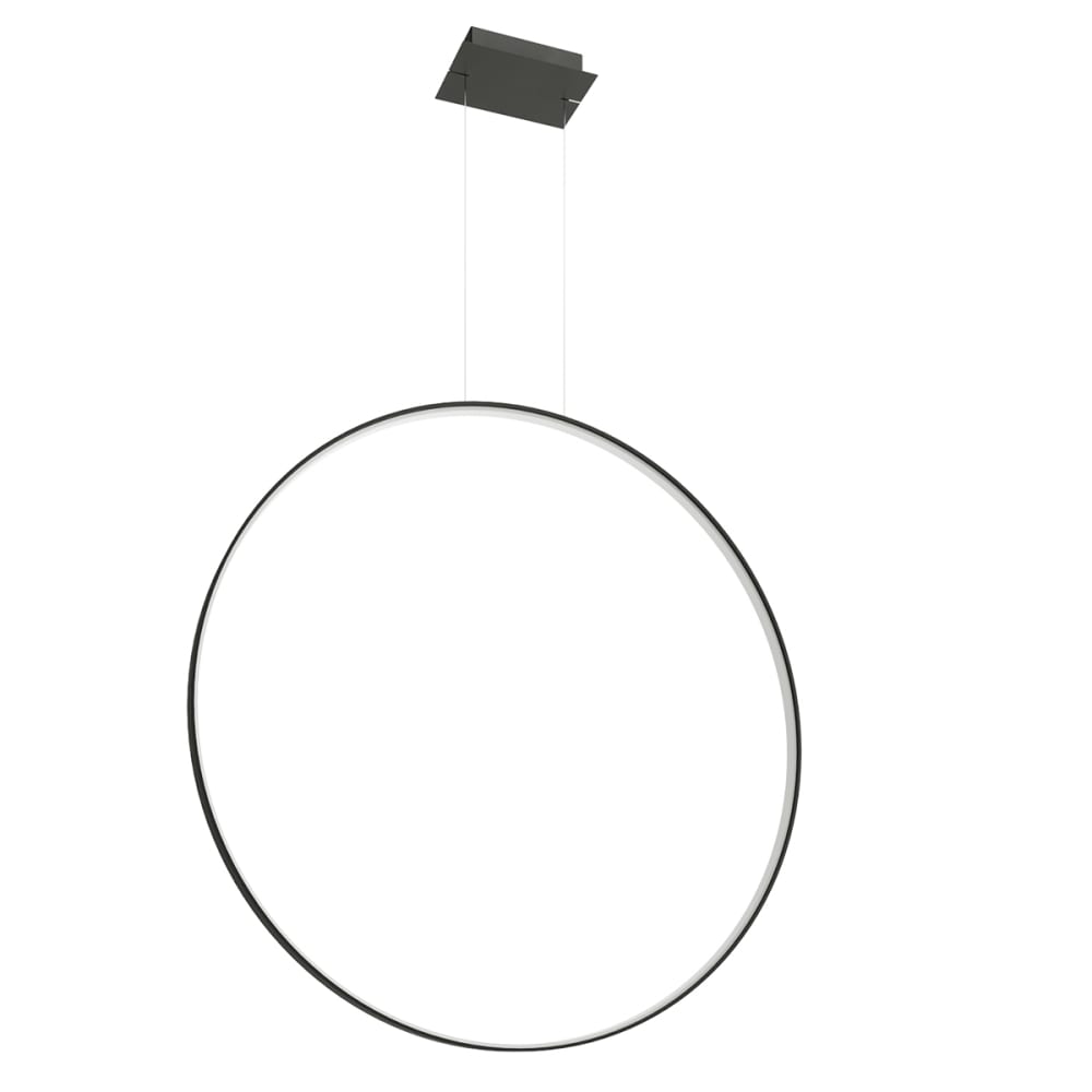 Thoro Lighting Hängelampe aus Stahl, Höhe 150 cm, schwarz style modern - Stahl