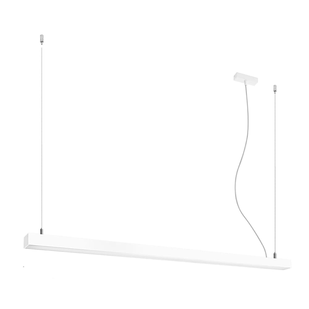 Thoro Lighting Hängelampe aus Aluminium, Höhe 150 cm, weiß style modern - Aluminium