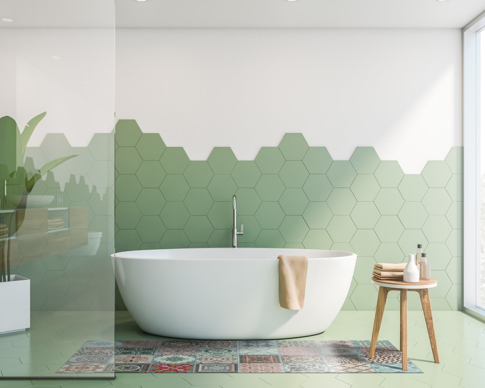 Tapis vinyle carreaux ciments nijar multicolore 60x250cm — vue 4
