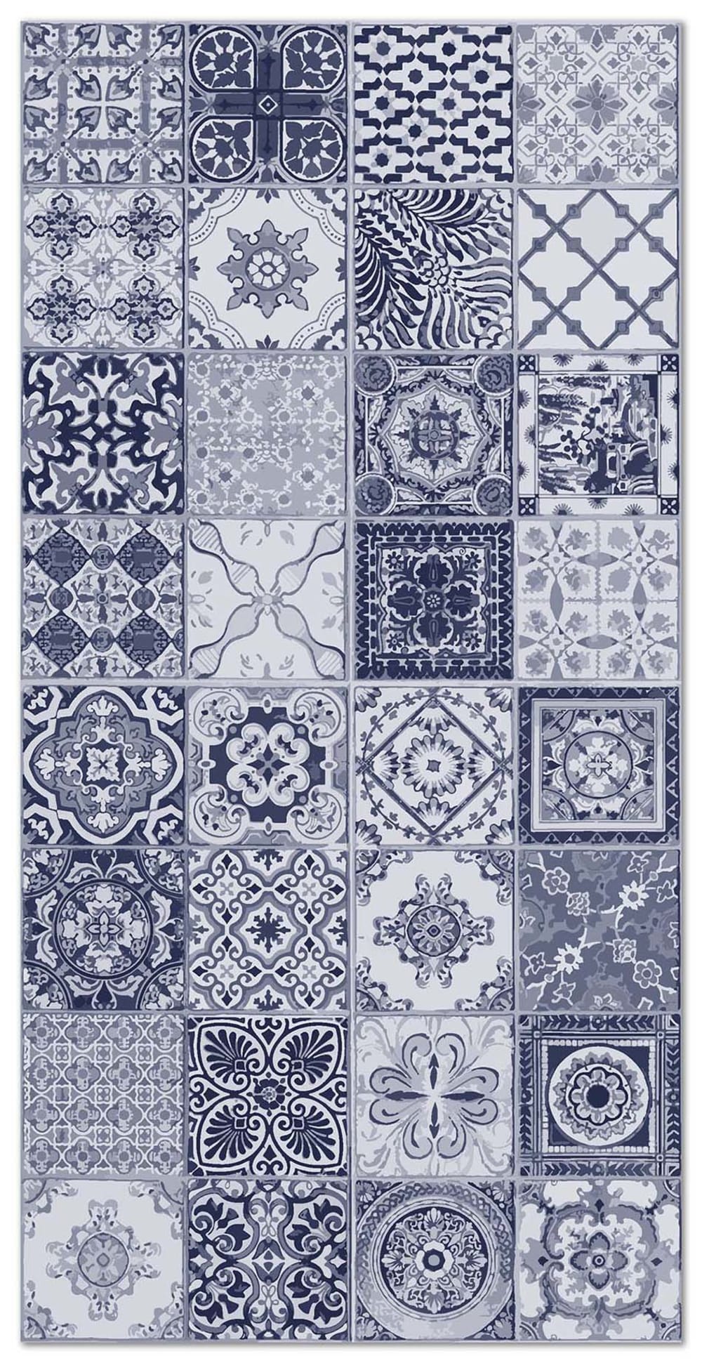 Tapis vinyle carreaux