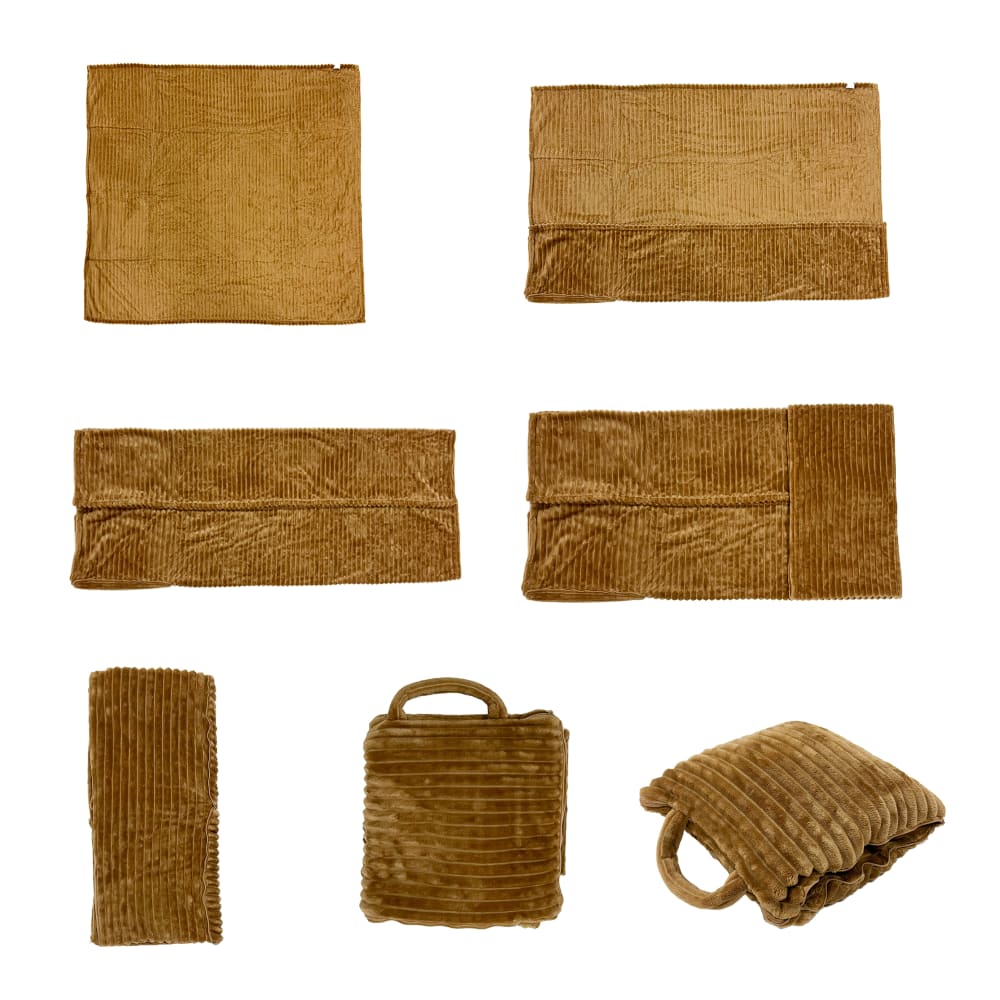 TERESA - Plaid to Go - 130x150 cm - Tobacco Brown - idéal pour les voy