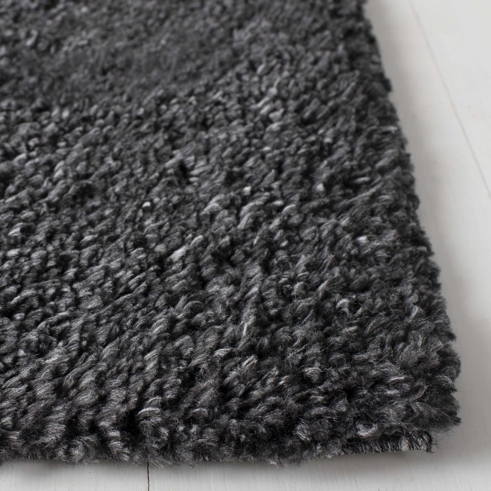Tapis shag en polypropylène gris, 183 x 274 cm — vue 4