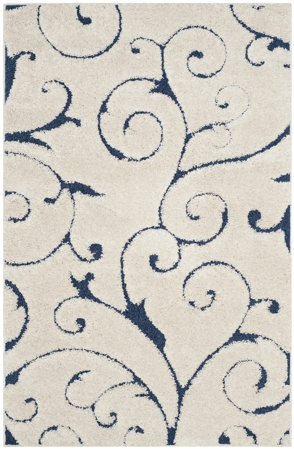 tapis bleu 122 x 183