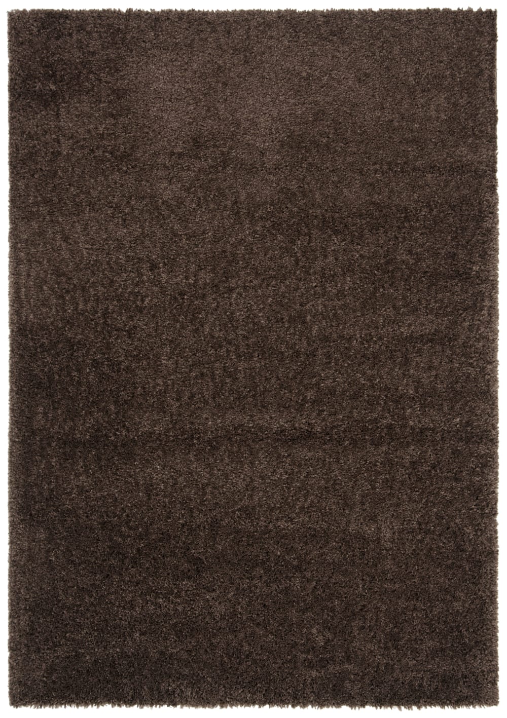 Tapis shag en polypropylène brun, 183 x 274 cm
