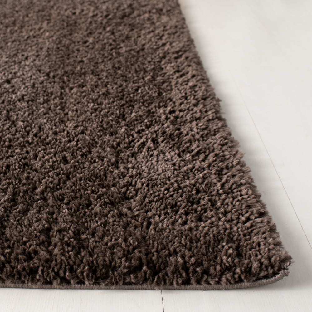 Tapis shag en polypropylène brun, 183 x 274 cm — vue 4