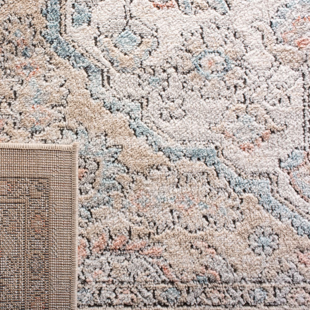 Tapis traditionnel en polypropylène gris/bleu, 155 x 229 cm — vue 4