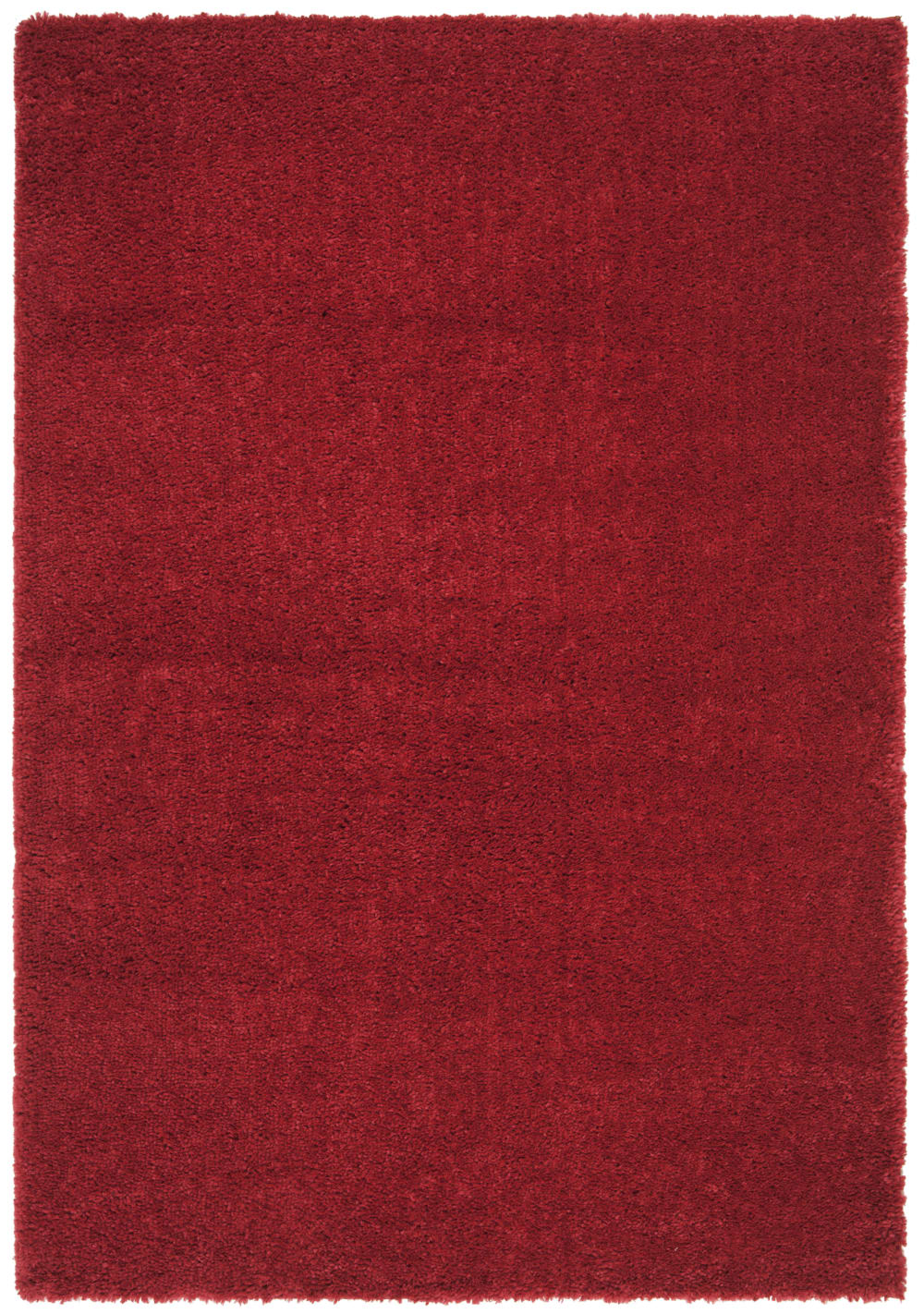 Tapis shag en polypropylène rouge, 183 x 274 cm