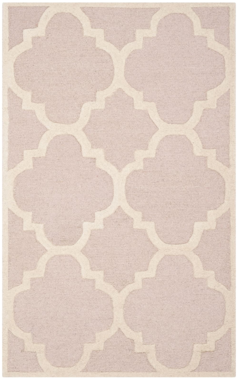 Tapis laine rose 61 x 91 cm