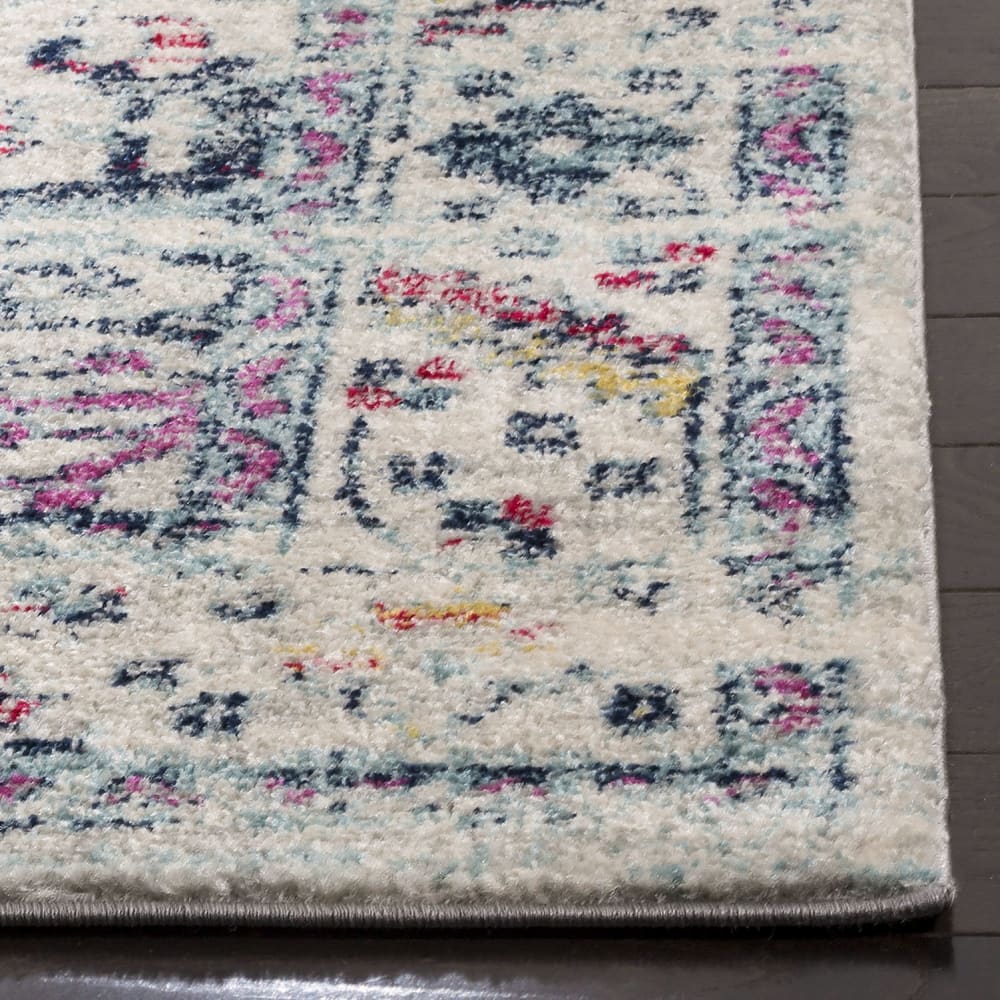 Tapis de transition en polypropylène gris/rose, 122 x 183 cm — vue 4
