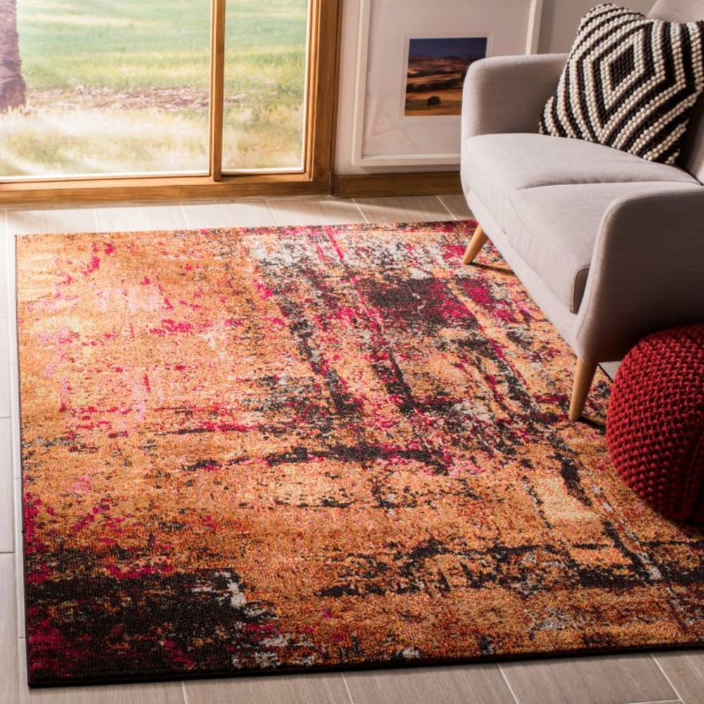 Tapis bohème chic en polypropylène multicolore, 201 x 279 cm - Maisons du Monde