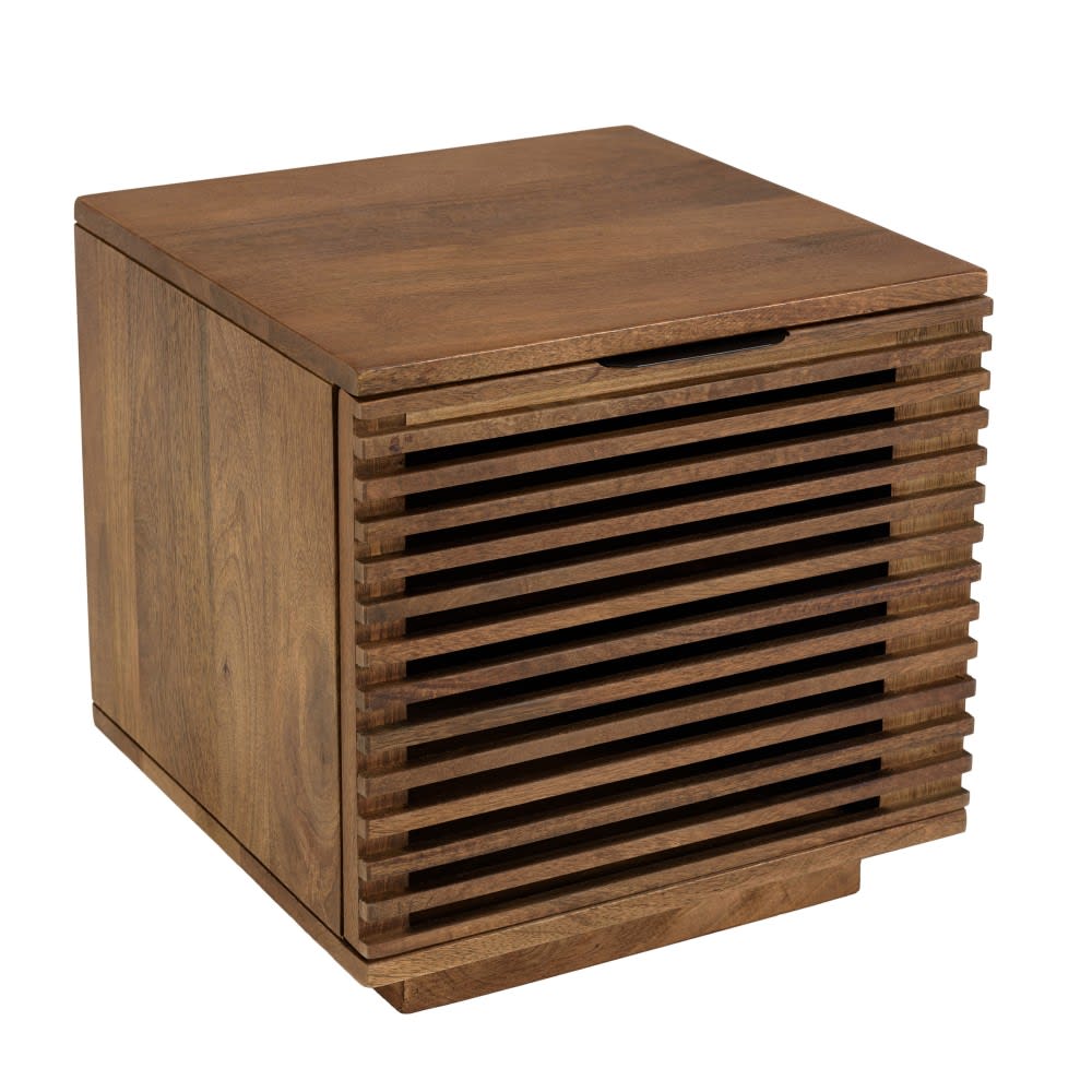 Chevet en bois de manguier 1 porte ajourée