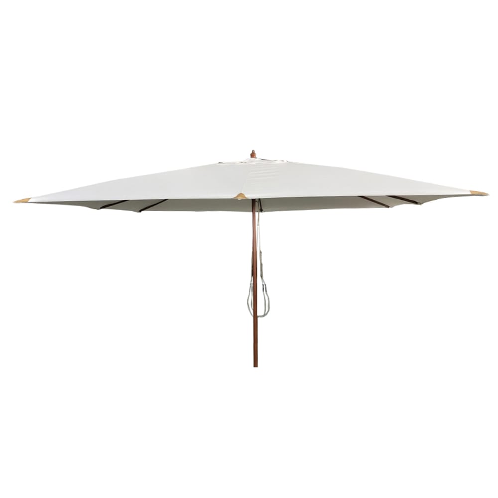 Parasol droit écru 4x3 m