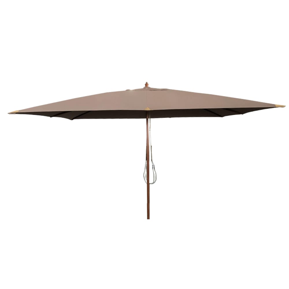 Parasol droit taupe 4x3 m