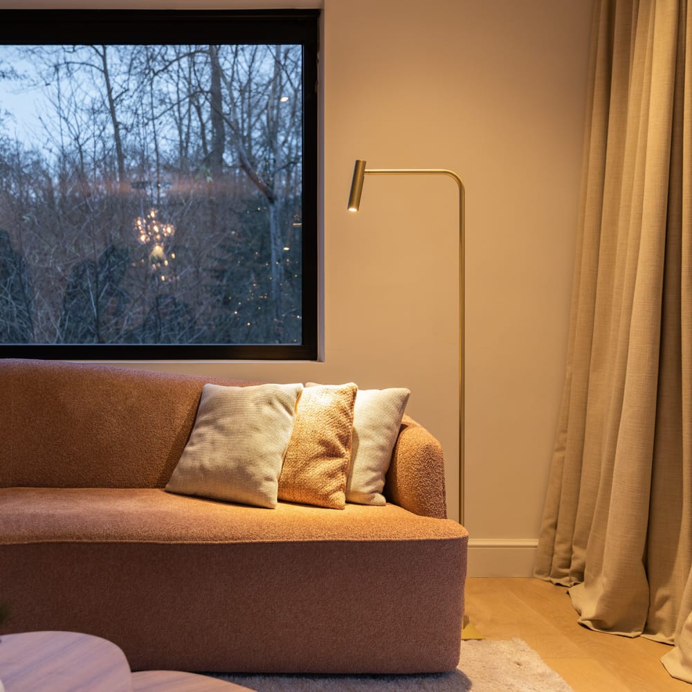 Lampadaire en bronze en métal 5w hauteur 146 cm — vue 4