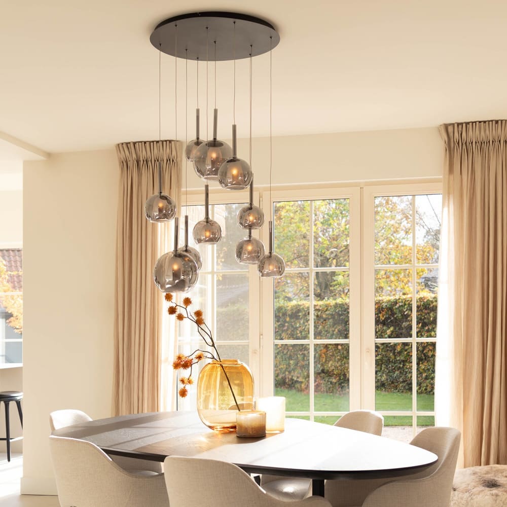 Lampe à colline avec abat-jour en métal en noir de 140 cm de hauteur - Maisons du Monde