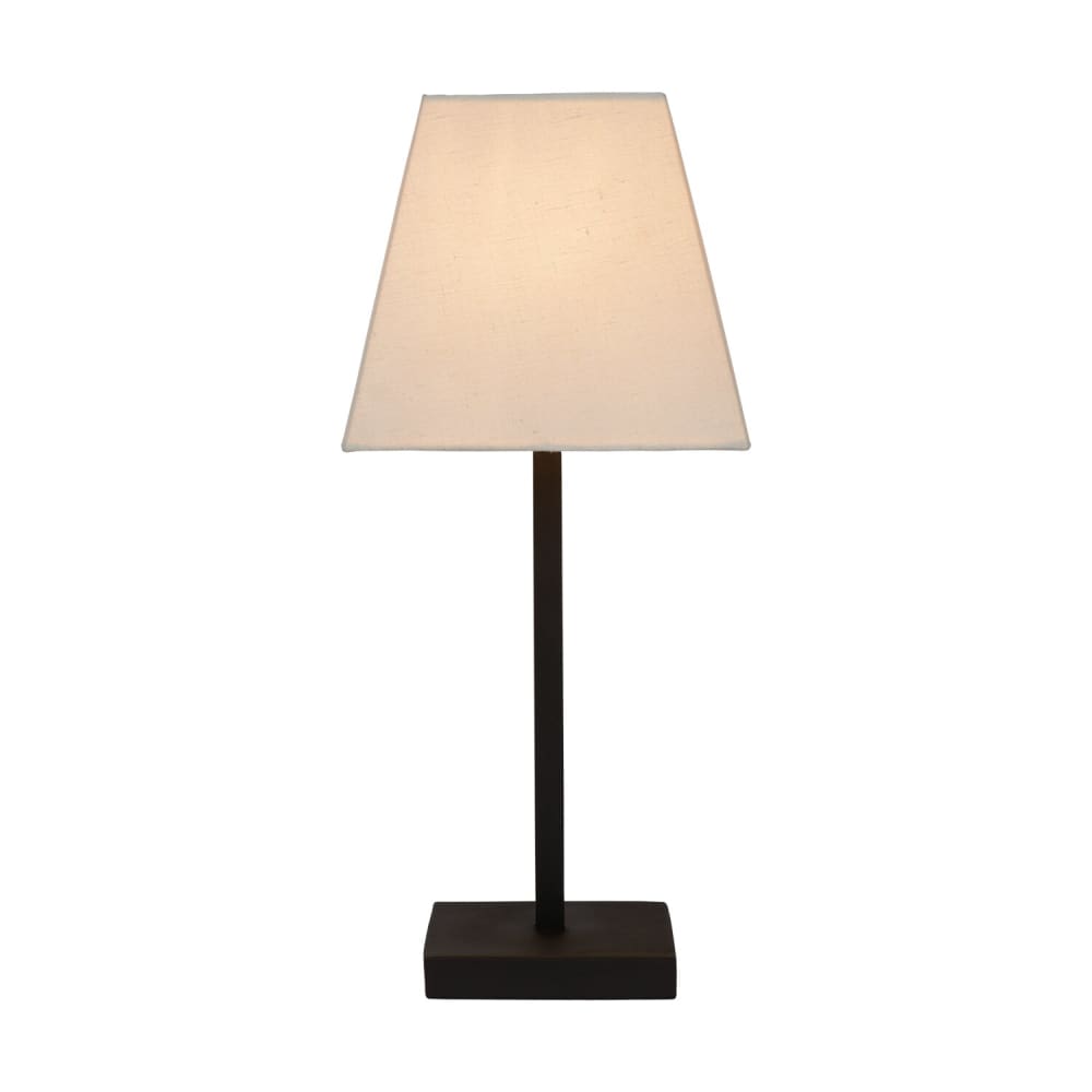 Atmooz Tischleuchte aus Metall, schwarz, 47cm Weiß Metall