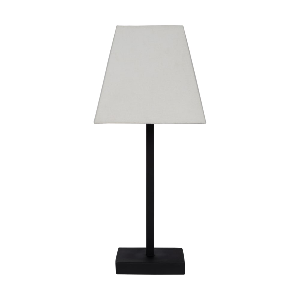 Lampe de table en métal en noir et hauteur rectangulaire 47 cm — vue 4