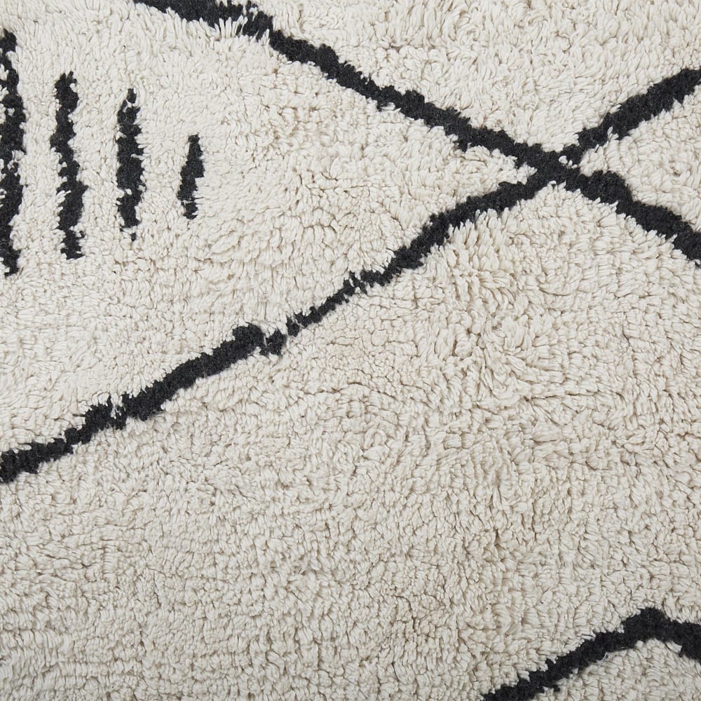 Tapis en tissu blanc 230x160cm — vue 4