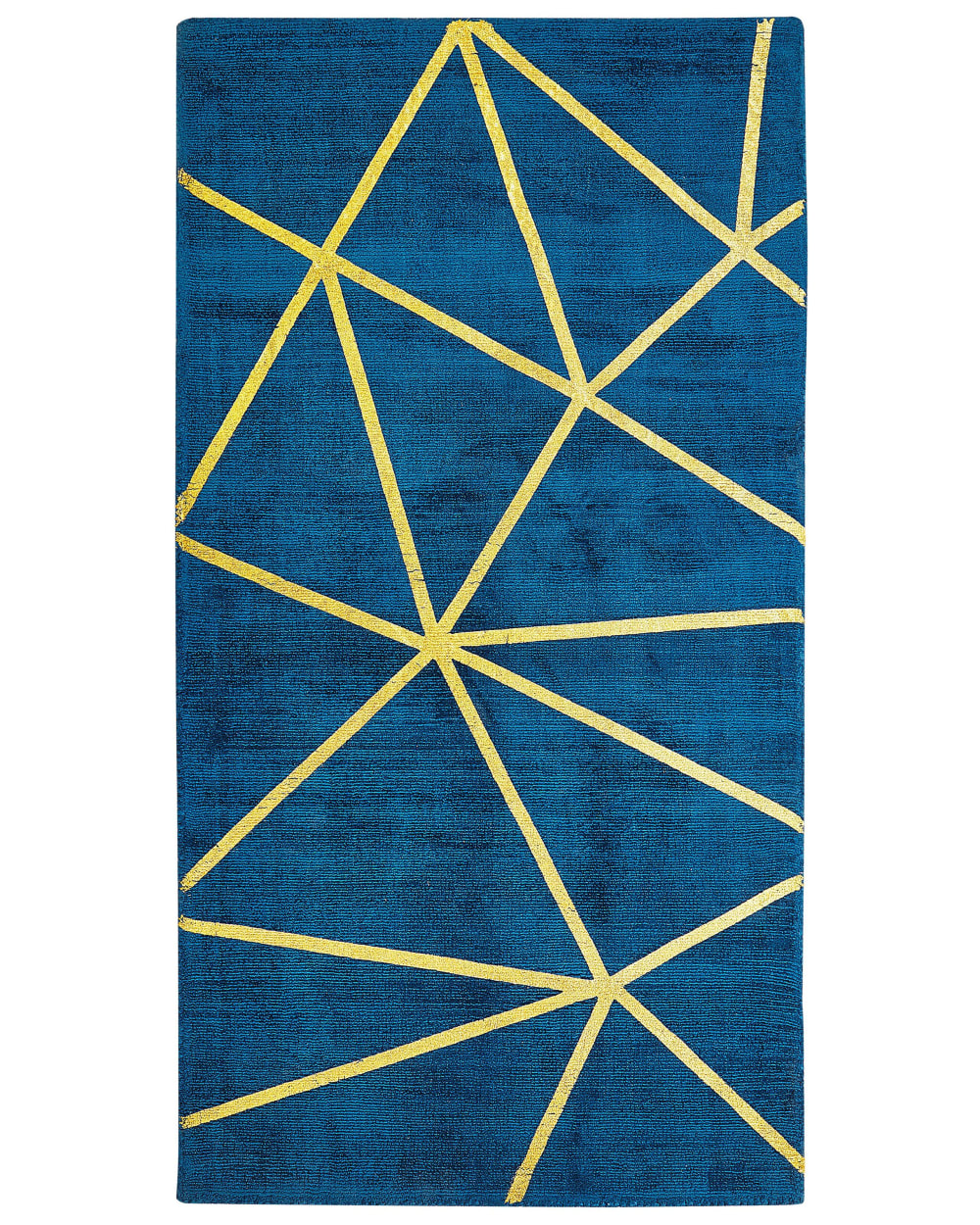Beliani Kurzflor Teppich aus Stoff 150 x 80cm, blau style modern - Viskose
