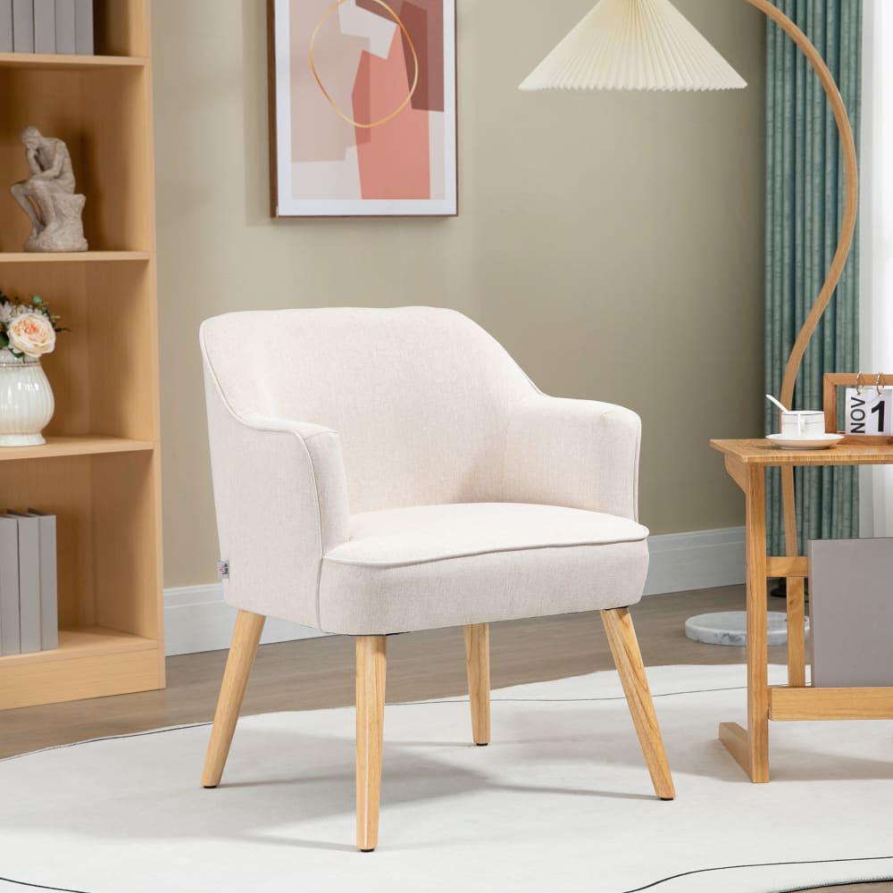 Butaca de salón 64.5x65x79.5 cm crema - Maisons du Monde